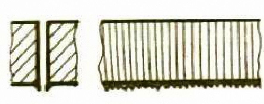 點滴狀的細小規則毛刺 點滴狀的細小規則毛刺